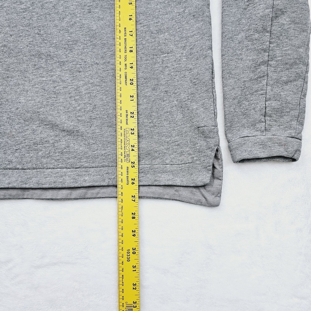 BYLT Sweatshirt Mens Medium Gray Core Crewneck Long Sleeve Pullover Sweater - Picture 6 of 9